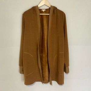 Long Burnt Orange Cardigan
